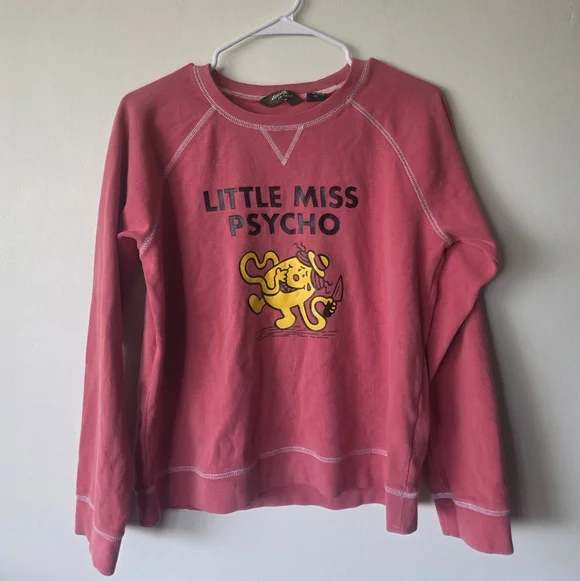 Little Miss Psycho Graphic Pink Tee - Picture 8 of 8